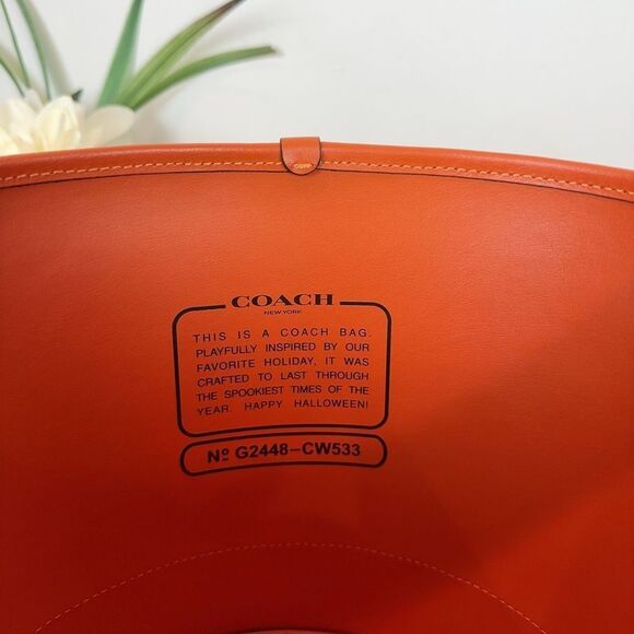 NWT Coach Trick Or Treat Bucket With Halloween Pumpkin - Picture 5 of 5
